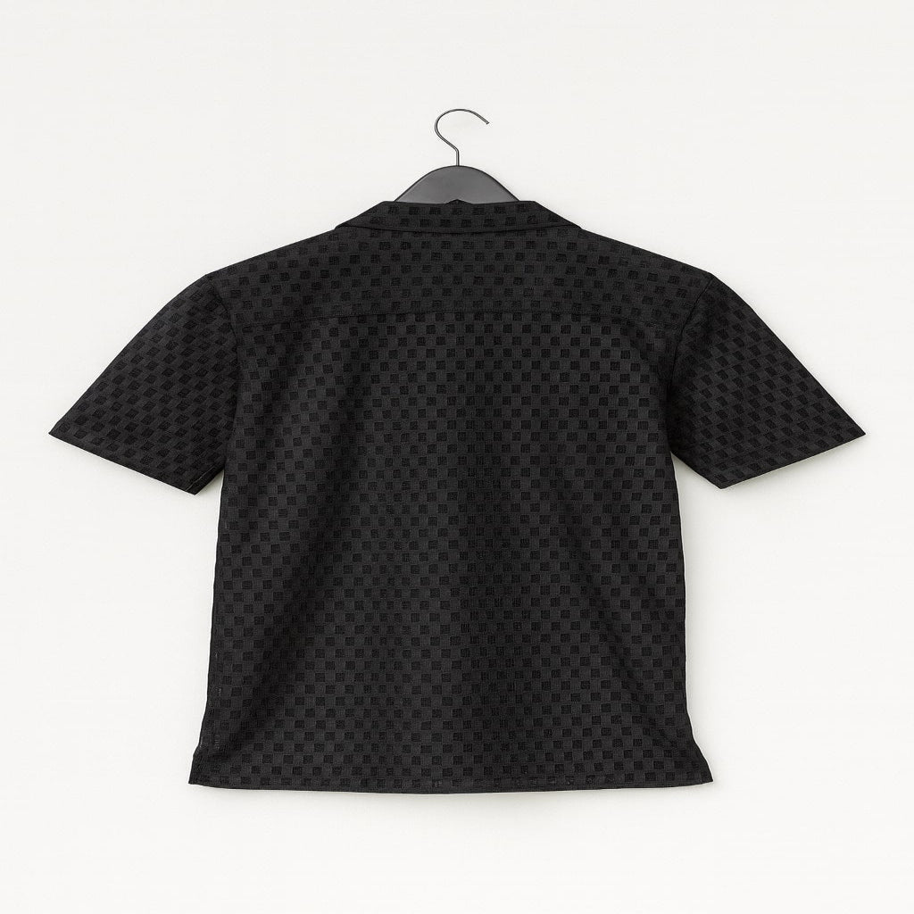 Kaspy Men’s Crochet Short-Sleeve Shirt | 6 Colours