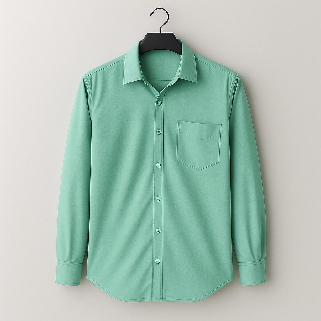 Kaspy Men’s Full Button Solid Shirt