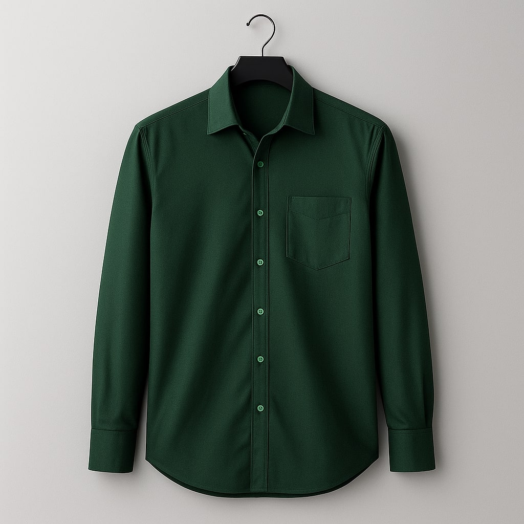 Kaspy Men’s Full Button Solid Shirt