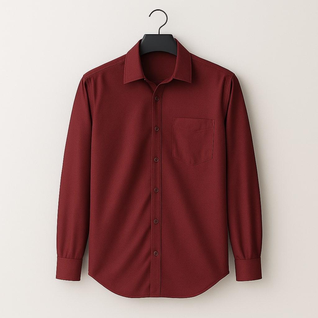 Kaspy Men’s Full Button Solid Shirt