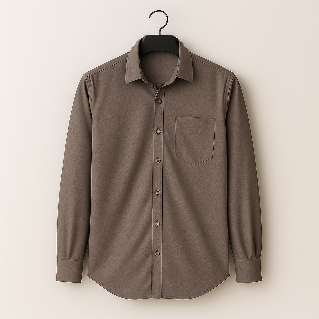 Kaspy Men’s Full Button Solid Shirt