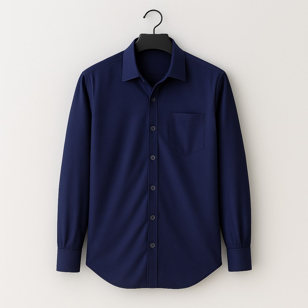 Kaspy Men’s Full Button Solid Shirt