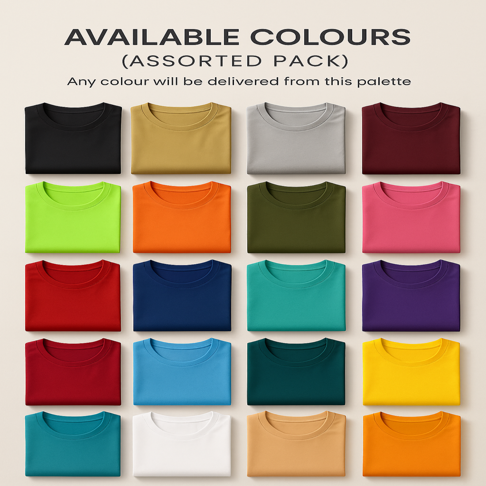 Kaspy 10-Pack Drifit T-Shirts – Assorted Colors
