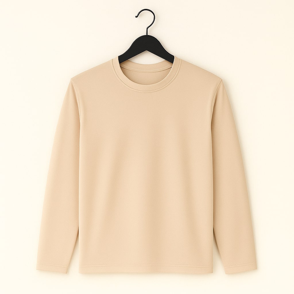 KASPY Men’s Solid Full Sleeve Polyester T-Shirt| Soft Dri-Fit Fabric