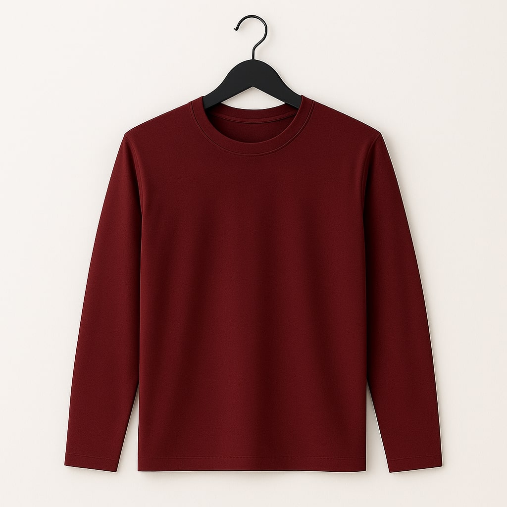 KASPY Men’s Solid Full Sleeve Polyester T-Shirt| Soft Dri-Fit Fabric