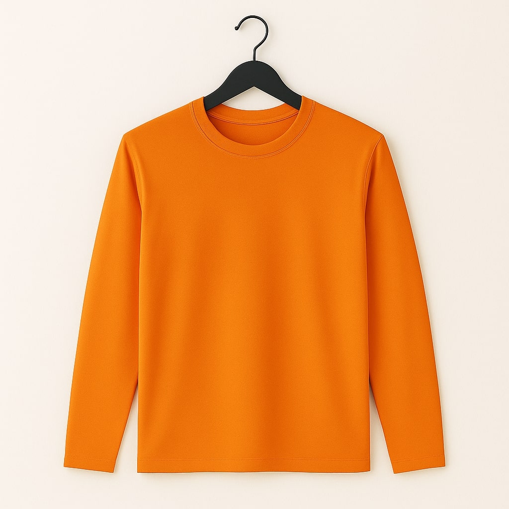 KASPY Men’s Solid Full Sleeve Polyester T-Shirt| Soft Dri-Fit Fabric