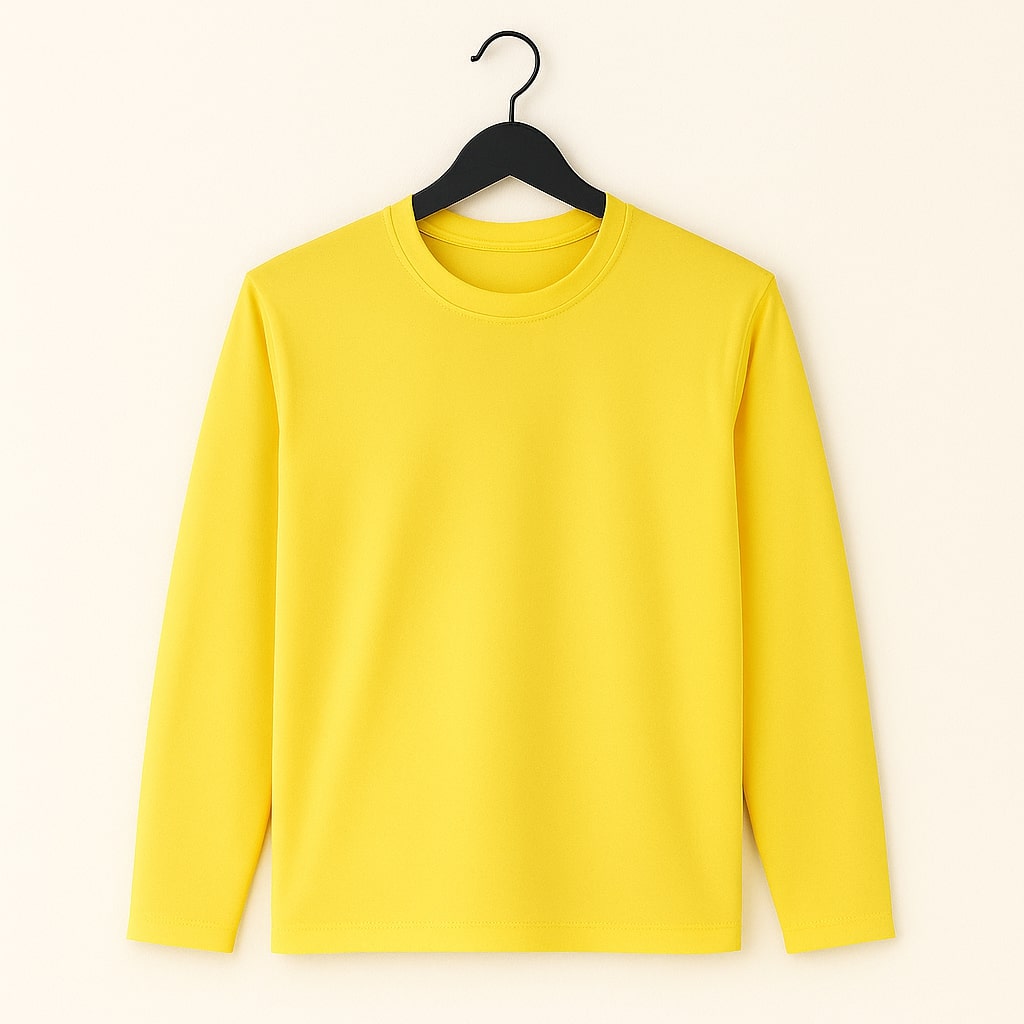 KASPY Men’s Solid Full Sleeve Polyester T-Shirt| Soft Dri-Fit Fabric