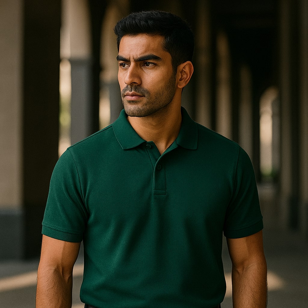 Kaspy Mens Polo T-Shirt – Premium Polyester Knit, Half Sleeve