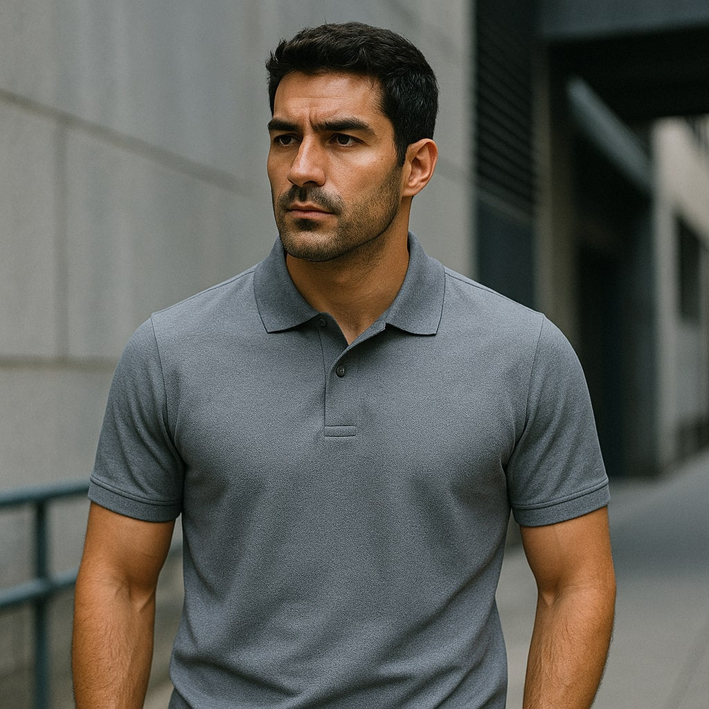 Kaspy Mens Polo T-Shirt – Premium Polyester Knit, Half Sleeve