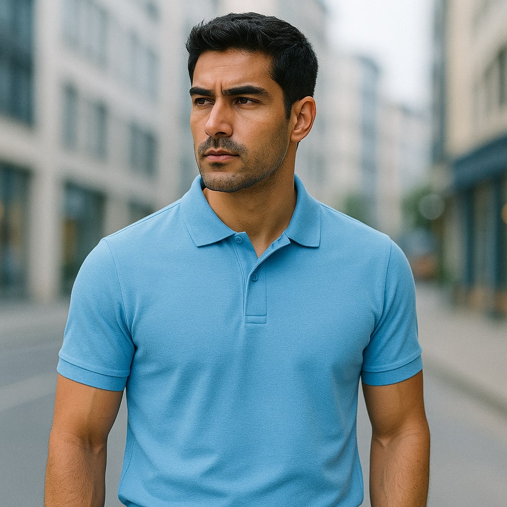 Kaspy Mens Polo T-Shirt – Premium Polyester Knit, Half Sleeve