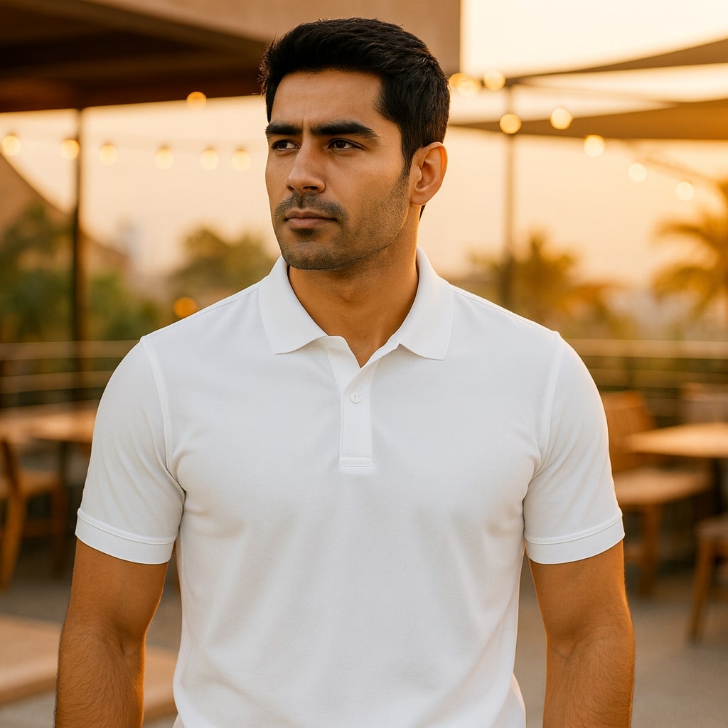 Kaspy Mens Polo T-Shirt – Premium Polyester Knit, Half Sleeve