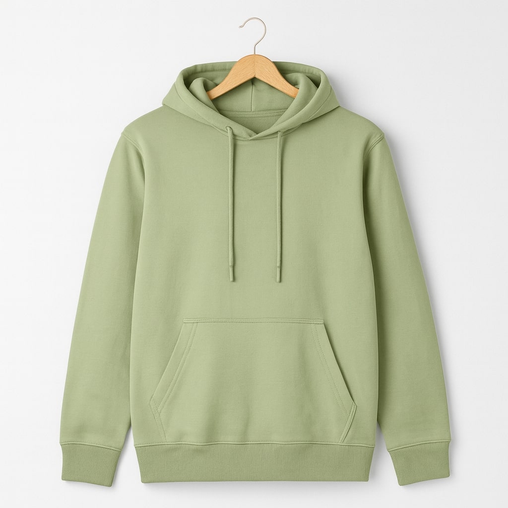 Kaspy Men’s Fleece Cotton Hoodie – Solid Colors