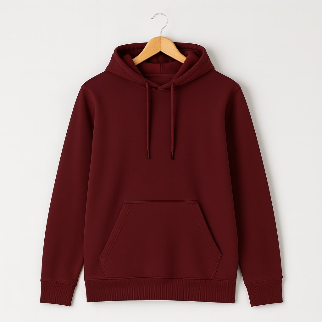 Kaspy Men’s Fleece Cotton Hoodie – Solid Colors